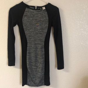 Black and grey dress